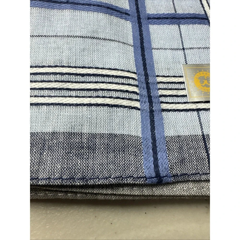 VTG! ALFREDO VERSACE Multicolor Plaid Handkerchief 15